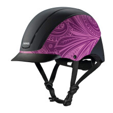 Troxel Spirit Purple Boho Reithelm Lila L