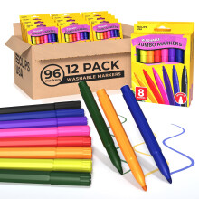 E-CLIPS USA USA Servizi Jumbo per indicatori colorati per bambini per marcatori lavabili scolastici Bulk Classroom LADICE SUGGERIMENTO 8 per scatola