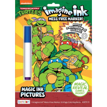Non immaginare inchiostro | Tartarughe ninja mutanti adolescenti immagina inchiostro | Libro da colorare TMNT | Magic Ink Mess Free Free Marker | 12