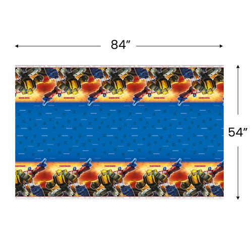 Unique Transformers Rectangular Plastic Table Cover - 54"""" x 84""""  1 Pc 2