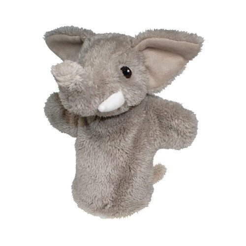EcoBuddiez Marioneta De Mano Oso Negro – Títere De Felpa Ecológico Hecho De Plástico Reciclado, Con Ojos Bordados, Para Juego Imaginativo Y Regalo