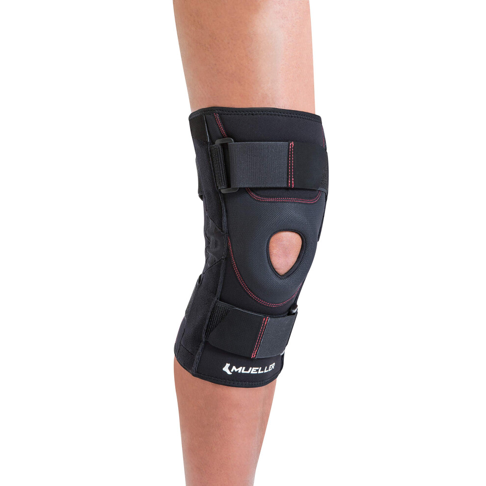 Mueller Black Sports Medicine Patella Stabilizer Knee Brace, Knee Pain Relief Support For Men And Women, Ideal For Arthritis, Sprains, X-Large