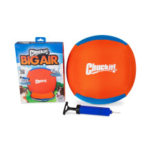 Chuckit! Big Air Fetch Ball Hondenspeelgoed (35 cm) Voor Interactieve Activiteiten, Pomp Inclusief