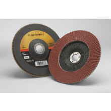 3M Cubitron II Flap Disc 969F 60+ T27 7 in x 7/8 in Pack of 5 Polyester Backing Heavy Grinding Edge Deburring Aggressive Weld Removal and