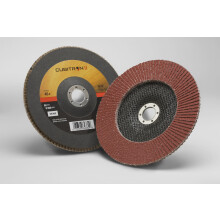 3M Cubitron II Flap Disc 969F 40+ T27 7 in x 7/8 in Pack of 5 Polyester Backing Heavy Grinding Edge Deburring Aggressive Weld Removal and