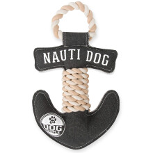 Pavilion Gift Company Pavilion-Nauti Anchor 13 Polegada Grande Cabo de Guerra Corda Resistente e Durvel Brinquedo de Lona para Cachorro Cinza