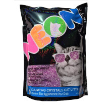 NEON Klonterende Silicagel Kristal Kattenbakvulling Paars