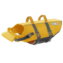 Outward Hound Granby Splash Hundeschwimmweste, Hundeschwimmweste mit hohem Auftrieb zum Schwimmen, Bootfahren und Wassersicherheit, Mittelgelb
