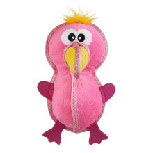 Outward Hound Xtreme Seamz Flamingo Squeaky kestv koiralelu