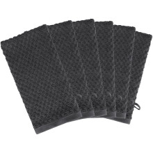 COTTON CRAFT rukavice do koupele - exfoliacn rukavice - sada 6 Euro Spa Waffle Weave rucnkovch rukavic - 100% bavlna telov sprchov rukavice nk