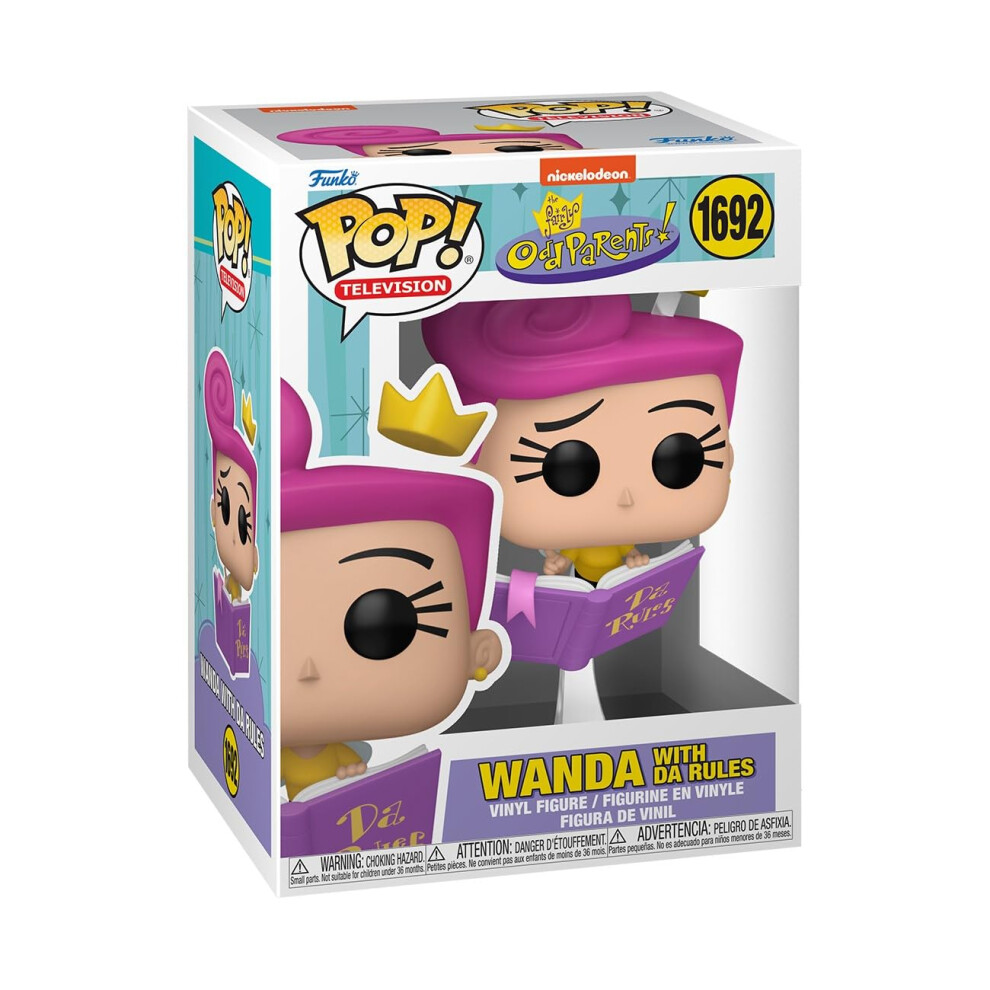 Photos - Action Figures / Transformers Funko Pop TV: Fairly Odd Parents - Wanda with Da Rules - Collectable Vinyl Figure - Gift Idea - Official Merchandise - Toys