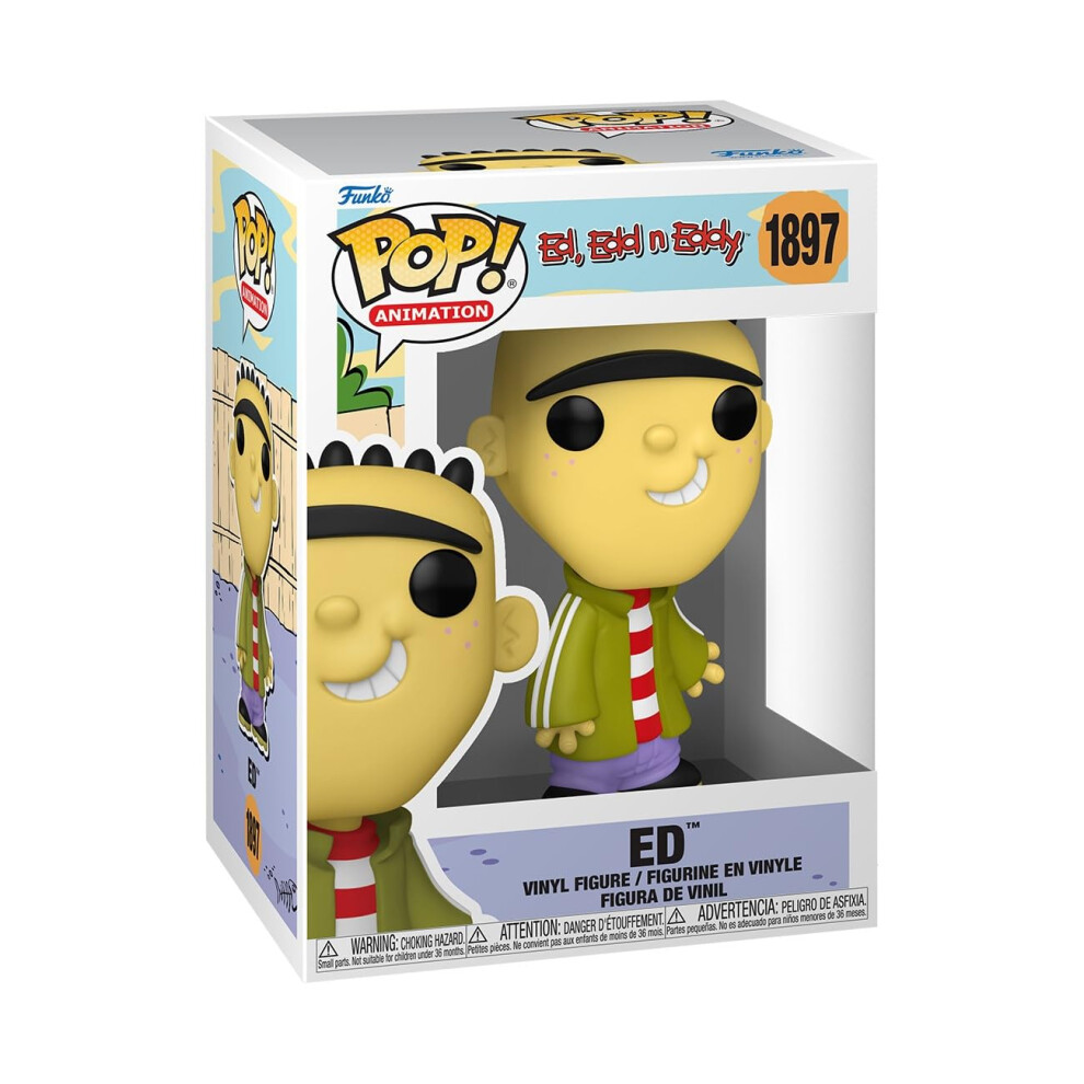 Funko Pop Animation: Ed Edd N Eddy - Ed - 1/6 Cotes Pour Une Variante De Poursuite Rare - Figure Vinyle Collectionner - Id E Cadeau - Marchandi-image