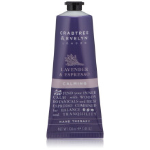 Crabtree & Evelyn Calming Hand Cream Therapy, Lavender and Espresso, 3.45 oz