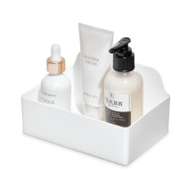iDesign The Sarah Tanno Collection In-Drawer Cosmetic Organizer Bin, White