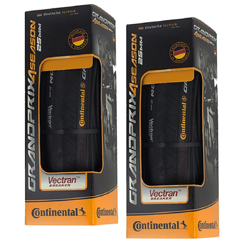 Continental Grand Prix 4-Season 700x25 Folding Clincher Tire 2-Pack