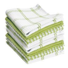 Paρos de cocina T-fal Premium con diseρo de gofre: Altamente absorbentes, sϊper suaves y duraderos - 100 % algodσn, 30 x 33 cm, para limpiar y se