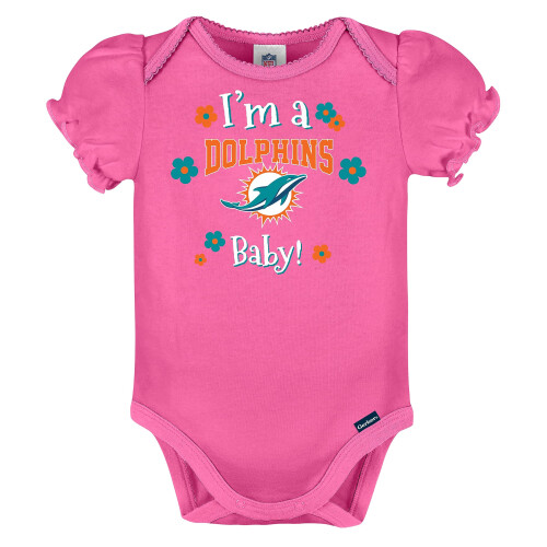 Gerber Gerber Baby-M   dchen NFL 3er-Pack Kurzarm-Einteiler-Body, Teamfarbe, 6   12 Monate 1