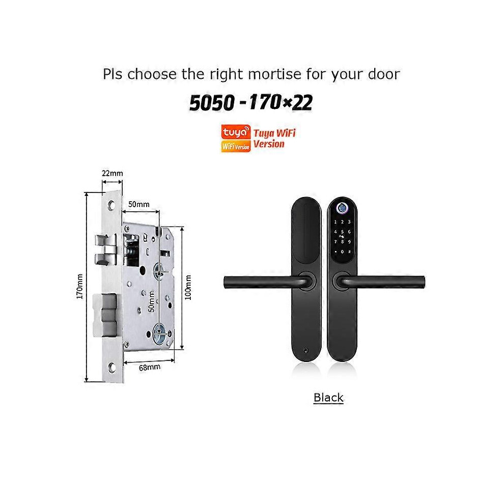 (Ttlock Version, K710 B 200) Tuya Wifi Or Ttlock App Control Cerradura Inteligente Fireproof And Waterpoof Fingerprint Smart Door Lock For Home-image-OPC-PHFKHNQ-NEW