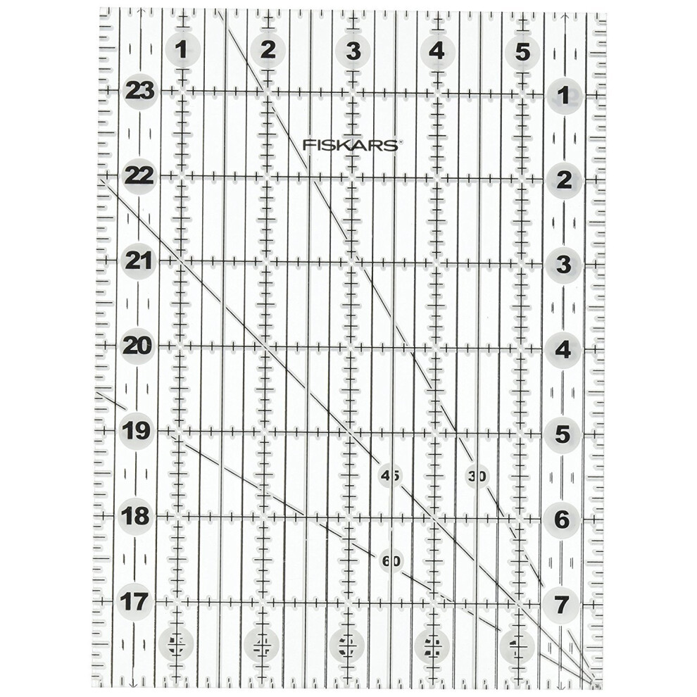 Fiskars 187650 6x24 Folding Ruler  6"""" x 24""""  White Black