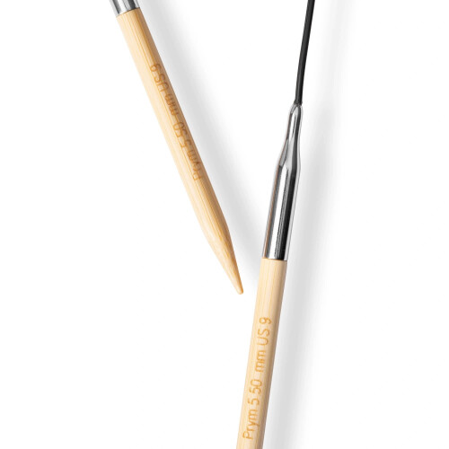 Prym Prym 16 """" (40 cm) Circular Bamboo Needles de tejer US 9 (5,5 mm) 2