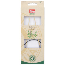 Prym 24"""" (60 cm) runde bambus strikkepinde US 1,5 (2,5 mm)