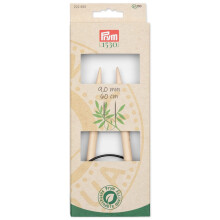 Prym 24"""" (60 cm) runde bambus strikkepinde US 13 (9 mm)