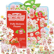 Jahodov kolc Puffy Sticker Playset Roztomil nafoukl samolepky a oboustrann samolepky hernch scn Knihy pro deti Aktivita pro batolata Aktivity