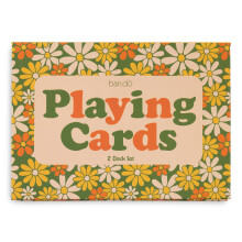 Ban.do 2 mazzi di carte da gioco mazzo di carte standard da 52 conteggi con carte da gioco carine in scatola di archiviazione decorativa floreale