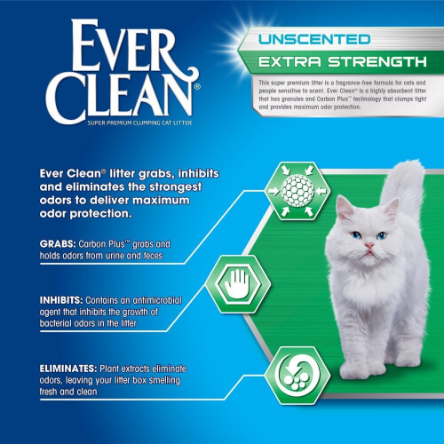 Ever Clean Ever Clean Extra Strength Cat Litter Unscented 14-Pound Box 2