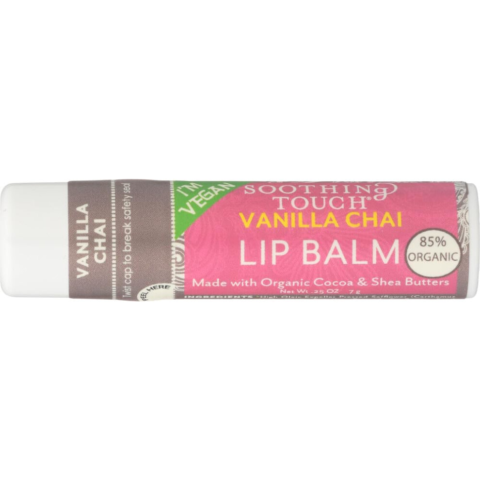 Soothing Touch Lip Balm Vegan Vanilla Chai, Pack Of 3