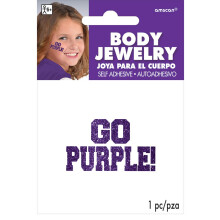 Sparkling Go Purple Glitter -vartalokorut (5"""" x 3,5"") 1 kappaleen pakkaus - Ihanteellinen festivaaleille ja juhliin