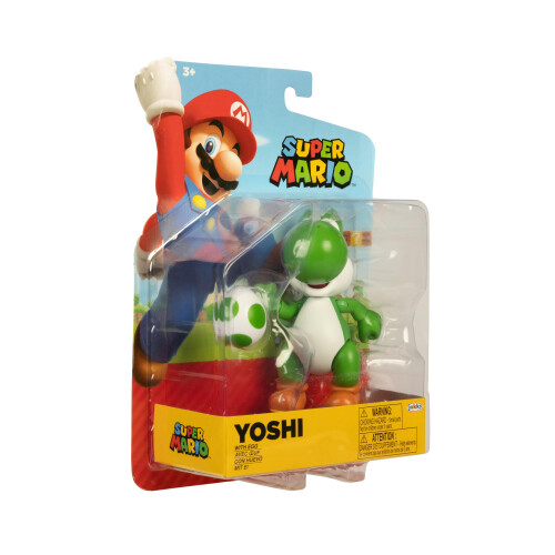 Super Mario Super Mario 4"""" Action Figures Green Yoshi with Egg 2