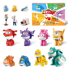 Super Wings 14-Pack Transforming Leget?j 2 tommer Fly Collector Character Leget?j med Dinosaur Mini Samlerobjekt Action Figur med Poke Open Gavep