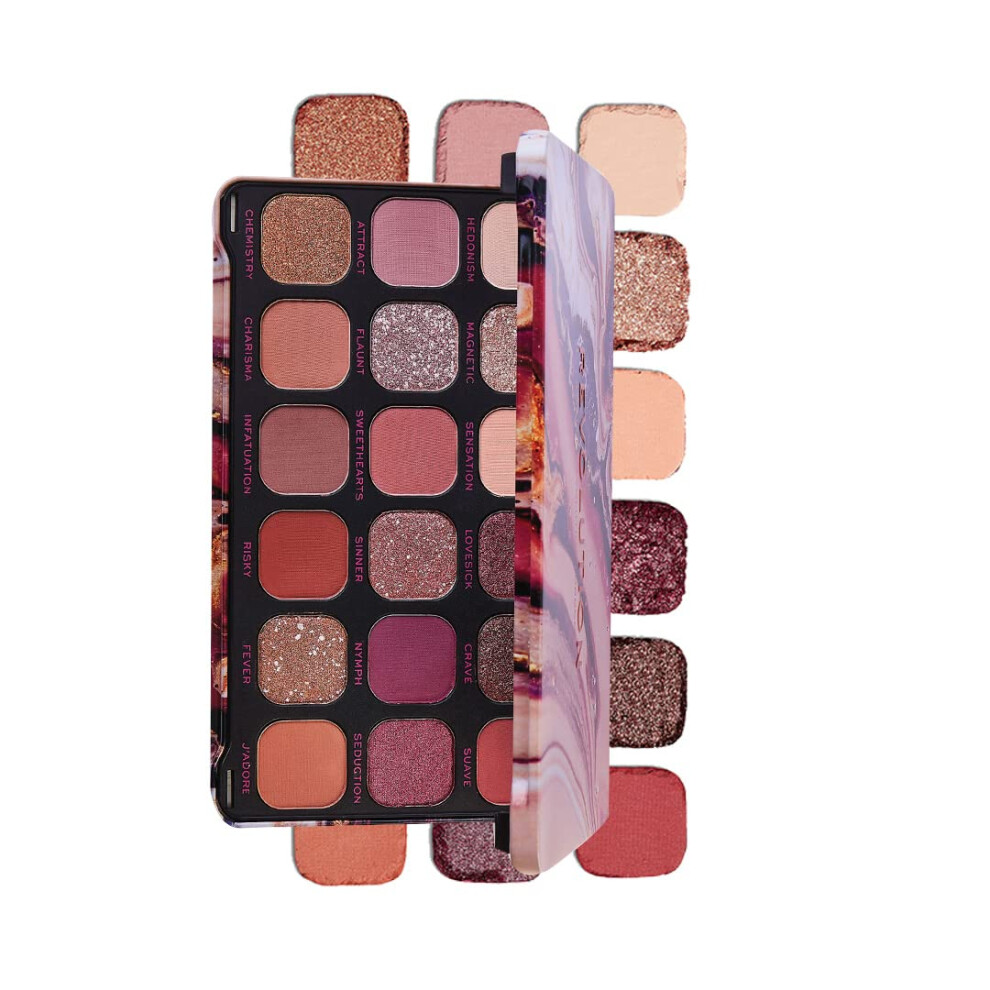 Photos - Eyeshadow Revolution Makeup  Forever Flawless Eutopia,  Palette, Create Long-Lasting Eye Makeup Looks, Vegan & Cruelty-Free, 2 