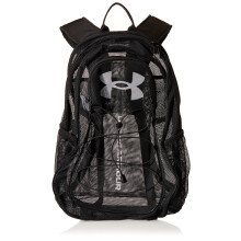 Under Armour Adult Hustle Mesh -reppu (001) musta / / valkoinen yksi koko sopii useimpiin