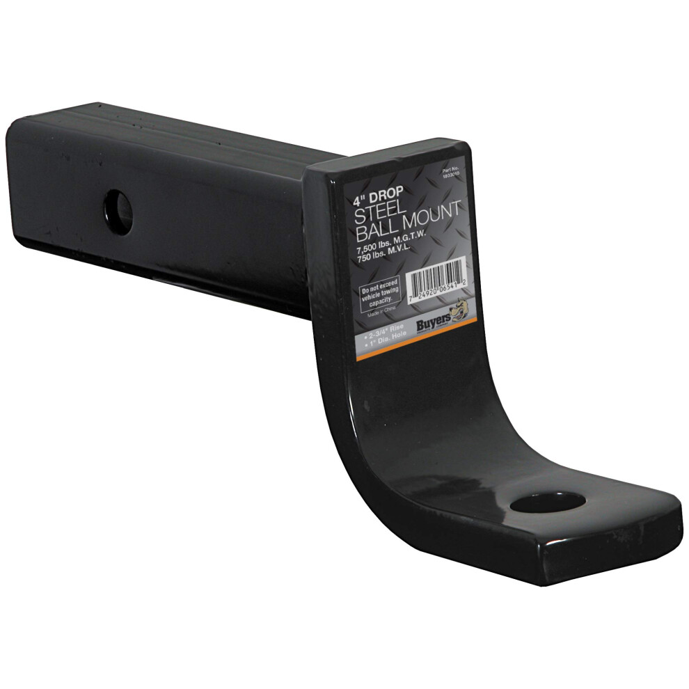 Buyers Products 1803010 Ball Mount (4"""" Drop Class 3) 724920065412