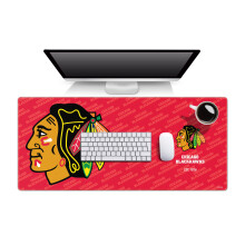 YouTheFan NHL Chicago Blackhawks Logo Series Desk Pad Team Farver