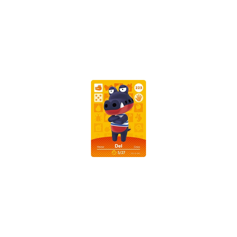 Del - Nintendo Animal Crossing Happy Home Designer Amiibo Card - 223-image-OPC-PHFKKHR-NEW