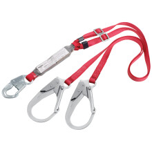 3M Protecta PRO Pack 1342275, 1,8 m, verstellbar, 100 % sto d mpfendes Verbindungsmittel, Karabinerhaken in der Mitte, Stahlbewehrungshaken an de