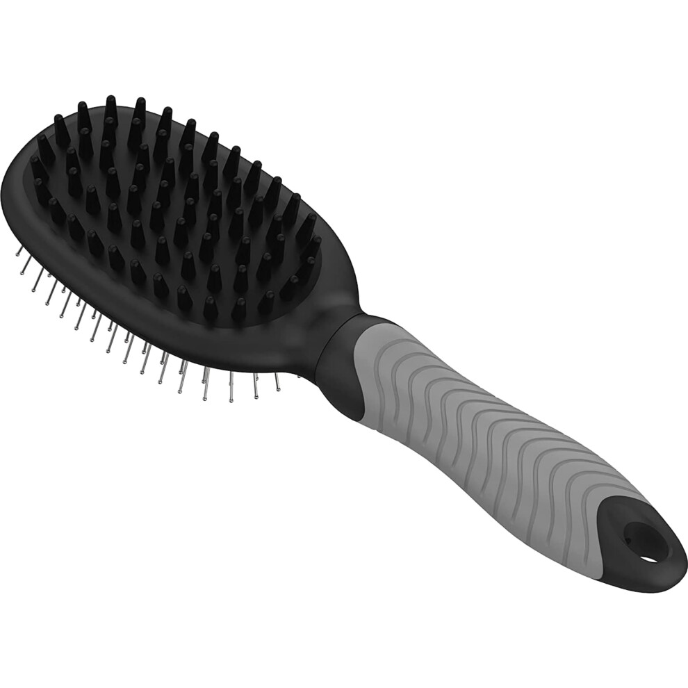 WAHL Professional Animal Double Sided Bath Pin Brush for Dogs (#858477) - Pet Brush to Groom Dogs - For Akitas Huskies & Australian Shepherds - Durab