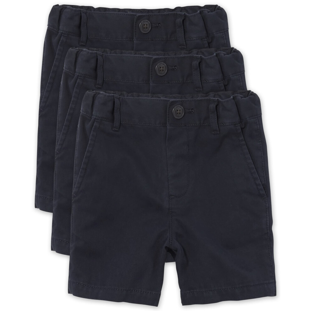 Les Enfants Placent La Place Des Enfants Pour Les Enfants Et Les Gar Ons De Tout-Petits Tirent Les Shorts Chino3 Packnew Navy12-18 Mois-image