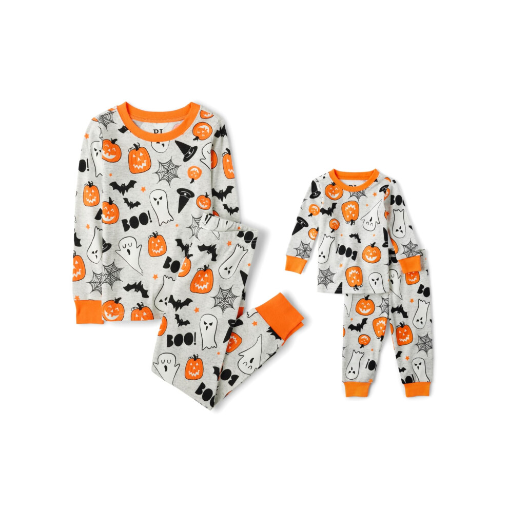 Il Posto Per Bambini Unisex Baby E Bambini Fratelli Abbinati Per Le Vacanze Set Fantasmi Di Cotone/Zucche Di Halloween 2 Anni-image