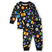 The Children's Place Unisex-Pyjama-Set f r Geschwister, passend f r die Feiertage, Baumwolle, Allover, Halloween, S igkeiten, 3 Jahre