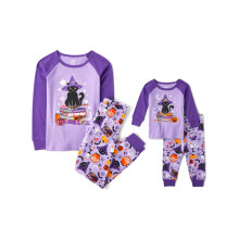 The Children's Place Unisex-Pyjama-Set f r Geschwister, Baumwolle, Hexenkatze, Halloween, 12 Monate