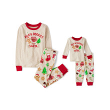 The Children's Place Unisex-Pyjama-Sets f r Geschwister, passend f r die Feiertage, Baumwolle, Milch und Kekse f r den Weihnachtsmann, 8