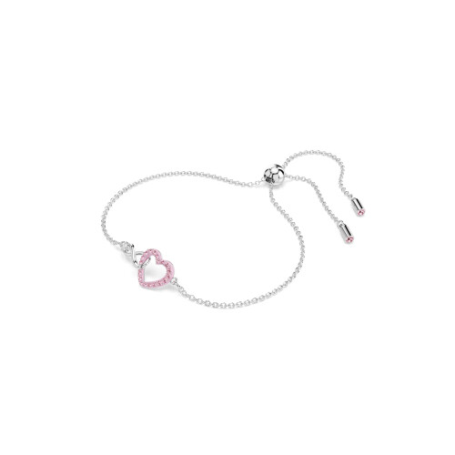 Swarovski Pulseira Swarovski Hyperbola com acabamento em rdio rosa infinito e corao 1