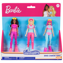 SwimWays Barbie Dive Characters 3-Pack Swimming Pool Accessories & Kids Pool Toys Pool Party Supplies & Water Toys for Kids Aged 5 & Up