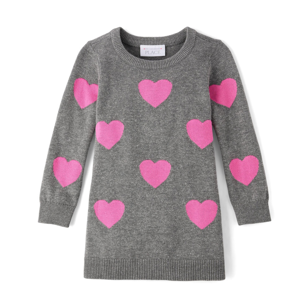 The Children's Place Baby-Girls and Toddler Long Manched Pull Robe Grey Coets 18 mois 24 mois