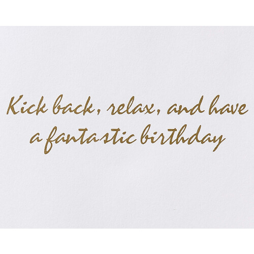Papyrus Birthday Card for Him (Kick Back) 2