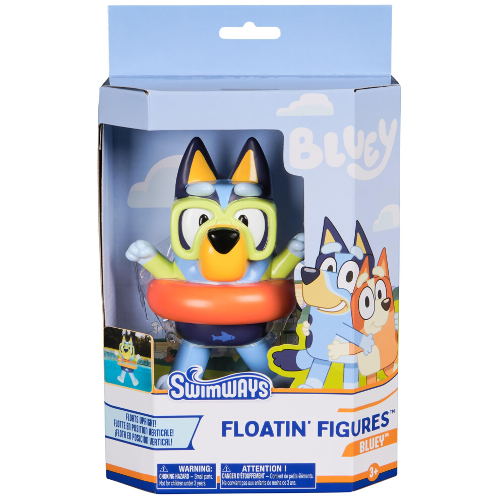 Swimways Bluey Floatin' Figures Swimming Pool Accessories & Kids Pool Toys Bluey Party Supplies & Water Toys for Kids Aged 3 & Up